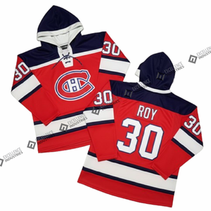 Sudaderas de Hockey sobre Hielo de Poliéster de Alta Calidad 100% OEM por Sublimación, Sudaderas de Hockey sobre Hielo de Poliéster Baratas al por Mayor para Hombre con Detalle de Encaje - Product Image 3