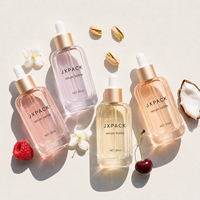 Flacon compte-gouttes de précision sur mesure pour sérum en verre champagne 30ml 50ml pour huile anti-âge premium, service OBM marque privée