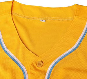 Camiseta de uniforme de béisbol y softbol de poliéster 100% personalizada, camiseta multicolor con botones en Tallas grandes - Product Image 5