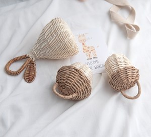 Sonajeros de ratán ecológicos, sonajero de bebé, juguetes educativos para niños pequeños, diseño OEM personalizado hecho a mano en Vietnam, venta al por mayor - Product Image 3