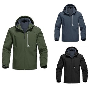 Customizable Softshell <b>Jacket</b> for <b>Winter</b> <b>Running</b> Stand Collar High Street Style Windproof and Logo Design Made in Pakistan - Product Image 6