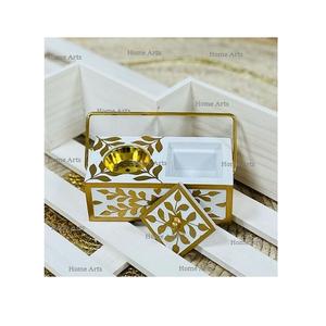 Standard Design Square Shape Incense <b>Bakhoor</b> Burner With Box Finest Quality MOP <b>Oud</b> Burner For Indoor Outdoor - Product Image 1