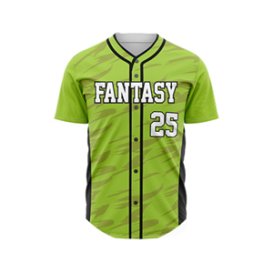 เสื้อเจอร์ซีย์เบสบอลพิมพ์ลายซับลิเมตกระดุมเต็มเม็ดระบายอากาศได้ดีผ้าตาข่ายแห้งเร็วปรับแต่งโลโก้ได้ไซส์ใหญ่พิเศษ - Product Image 1