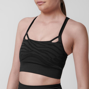 Soutien-gorge de sport sans couture avec logo personnalisé pour femmes soutien-gorge de sport à fort impact yoga gym fitness soutien-gorge de sport respirant avec sublimation personnalisée - Product Image 1