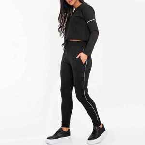 Conjunto Deportivo Personalizado para Mujer, Sudadera y Pantalones Deportivos Ajustados, Ropa Deportiva Informal para Gimnasio, Correr y Calle - Product Image 5