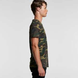 Camiseta de Hombre, 100% Poliéster, Tejido de Punto, Corte Holgado, Cuello Redondo, Manga Corta, Estampado Digital de Camuflaje, Anti-Pilling, Secado Rápido - Product Image 5