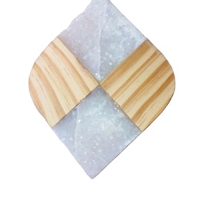 Hot Selling Wooden Marble Resin Customized <b>Coaster</b> <b>Set</b> with Natural & Customized Color Made in India - Product Image 1