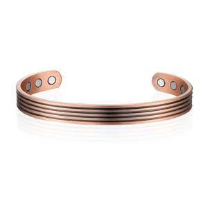 Pulsera de cobre sólido curativo hecha a mano india, brazalete de mano para mujeres y hombres, brazaletes, accesorios de joyería - Product Image 2
