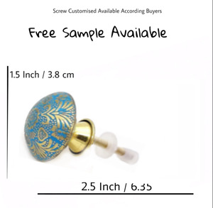 Bouton gravé en laiton Aqua moderne pour armoire Design marocain poignée pour tiroir porte armoire cuisine commode chambre salle de bain - Product Image 3