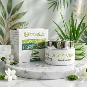 Crème revitalisante à l'aloe vera HerboGate pour tous types de peaux, utilisation de jour, crème pour le visage à base de plantes, crème revitalisante à l'aloe vera - Product Image 2