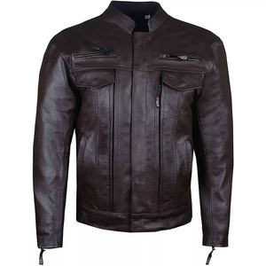 2025 venta al por mayor de alta calidad personalizada hombres chaqueta de cuero hombres Durable resistente al agua 100% chaqueta de cuero para hombres fabricación OEM - Product Image 6