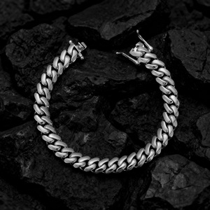 Cadena Cubana de Oro 18k Personalizada Estilo Hip Hop Miami, Collar Cubano Súper Grande de 8mm, 10mm, 12mm para Unisex - Product Image 5