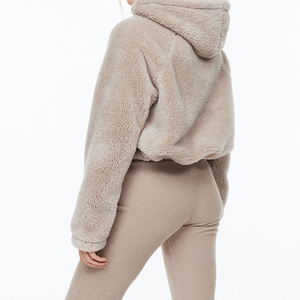 เสื้อฮู้ดถักไหมพรมผู้หญิงคุณภาพดีที่สุดประจำปี 2026 สำหรับฤดูใบไม้ร่วง ดีไซน์แบบสบายๆ ปักลายด้านหน้า อุ่นสบาย เป็นมิตรกับสิ่งแวดล้อม สีสันตามสั่ง ราคาประหยัด - Product Image 5