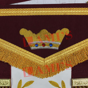 Orden masónica de Athelstan Grand Senior Deacon delantal personalizado bordado a mano delantal para la venta - Product Image 4