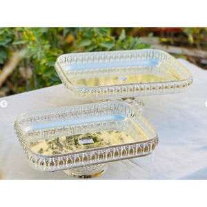 Fantaisie Design Maison Table Décor Dessert Plateau Élégant Designer Poignées Pour Hôtel Restaurant Accessoires Fournisseurs - Product Image 6