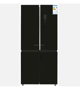 NOUVEAU ORIGINAL Réfrigérateur intelligent 630L à 4 portes croisées noir avec verre trempé, appareils électroménagers à refroidissement par air - Product Image 1