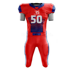 Uniforme de fútbol de malla transpirable con tecnología de secado rápido para el día del juego Conjunto de camiseta y pantalón de fútbol de estilo universitario - Product Image 1