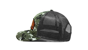 Sombreros de camionero de camuflaje digital con logotipo bordado 3D personalizado gorras de lona con espalda a presión para hombres para escenas de viaje y exteriores para bebés - Product Image 3