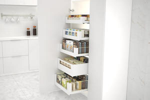 Aodeli Modern Furniture Large <b>Load</b> Extension Telescopic Drawer Soft Close Square Metal for Drawer Box for Smooth Movement - Product Image 3