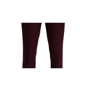 Pantaloni da Uomo Slim Fit Paisley & Grey Rossi X-Large Casual in Cotone con Pieghe Frontali e Logo in Vita Taglia Grande Vestibilità Comoda - Product Image 6