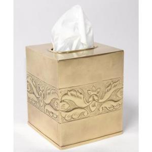 Porte-mouchoirs décoratif en laiton d'inspiration vintage avec des détails antiques de qualité supérieure pour ajouter un charme élégant à tout salon - Product Image 5