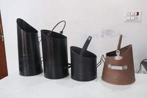 Seau à charbon en fer avec revêtement en poudre noire, conçu de manière incroyable pour le stockage du charbon - Product Image 3