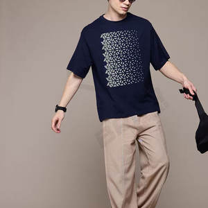 Camiseta holgada informal de gran tamaño de algodón 100 de peso pesado de alta calidad, camisetas personalizadas para hombres hechas por Pakistán - Product Image 4