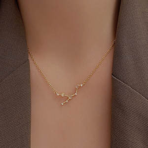 สร้อยคอเงินแท้ 925 ประดับเพชรซิคอน ลายจักรราศี สไตล์คลาสสิก สำหรับงานปาร์ตี้  ขายส่ง MOQ ต่ำ - Product Image 3