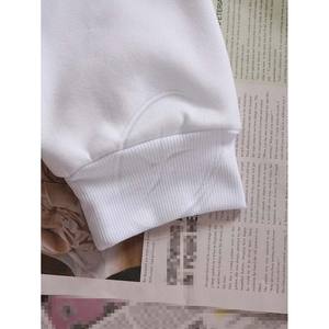 Sweat-shirt à manches longues avec lettre graphique et thermique coupe-vent à col ras du cou pour hommes personnalisé pull-over - Product Image 5