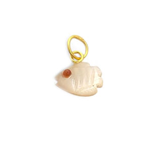 Fish Carving <b>Mother</b> <b>of</b> <b>Pearl</b> Pendant 12x8mm 925 Sterling Silver Gold Plated Jump Ring Handmade <b>Mother</b> <b>of</b> <b>Pearl</b> Wholesale <b>Jewelry</b> - Product Image 1