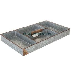 Juego de diseño fantástico de 2 bandejas galvanizadas para servir alimentos, utensilios de cocina al por mayor de alta exigencia, bandeja para servir alimentos seguros a bajo precio - Product Image 3