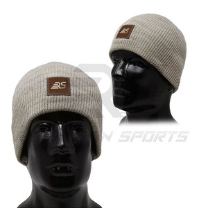 Gorros de punto personalizados logotipo bordado gorro cálido gorro de invierno de ganchillo para hombre en precio al por mayor - Product Image 3