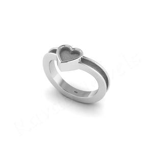 2025 anillo de aniversario de bodas de plata personalizado de alta calidad en forma de corazón 925 sello joyería de montaje al por mayor regalo de joyería de 6mm - Product Image 1