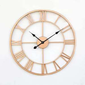 Wholesale Premium Black & Gold Metal <b>Wall</b> <b>Clock</b>, Luxury Decorative Quartz <b>Clock</b> for Living Room, <b>Bedroom</b>, Hallway & Wedding Gift - Product Image 3