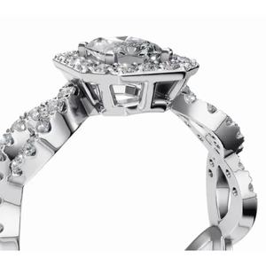 Anillo de Diamantes de Diseño Radiante y Lujoso, 1.397 Ct, Cultivado en Laboratorio, Oro de 9 KT, 14 KT, 18 KT, Proveedor Mayorista OEM - Product Image 3