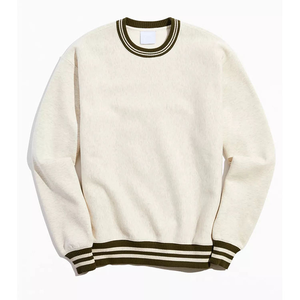 Sweat-shirt à col rond pour homme de haute qualité 100% coton Logo personnalisé Brodé Sweat-shirt tendance Teint uni Vente en gros Saison d'hiver - Product Image 1