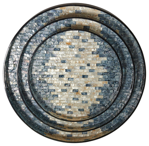 ชุดถาดแม่ลูกไข่มุกสำหรับตกแต่งบ้านถาดเสิร์ฟอาหารปรับแต่งขนาดได้ - Product Image 4