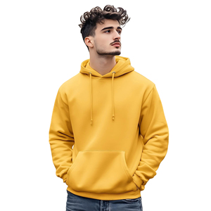 Sudadera con capucha de gran tamaño personalizada para hombre, jersey de estilo callejero bordado para gimnasio al aire libre, 100% algodón, con capucha básica de moda - Product Image 2