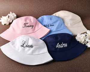 หมวกบักเก็ตสีขาวปักโลโก้ได้ ปรับขนาดได้ เหมาะสำหรับกิจกรรมกลางแจ้ง ใส่ได้ทั้งชายหญิง สไตล์ลำลอง สำหรับฤดูใบไม้ผลิและฤดูร้อน พร้อมเชือกผูก - Product Image 6
