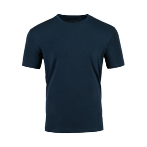 เสื้อยืดคอตตอนแบรนด์ส่วนตัว รุ่น Plus ทรงปกติ สีดำ สำหรับผู้ชาย เสื้อยืดคอกลม แขนสั้น สีพื้น สไตล์ลำลองสำหรับผู้ชาย - Product Image 5