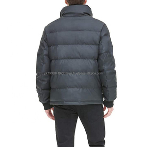 Wholesale Custom Designer Windproof <b>Waterproof</b> Breathable Eco-Friendly Front Men's Winter Outdoor <b>Plus</b> <b>Size</b> Canvas Stand Collar - Product Image 4