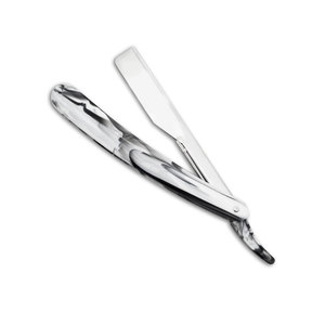 Rasoir professionnel à lame droite en marbre pour barbier, rasoir de salon pour hommes, porte-lame, rasage humide, barbiers, soin à domicile - Product Image 1