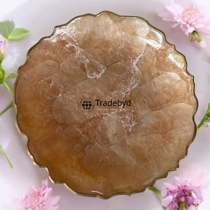 Bandeja de Servir de Resina Premium, Elegante Plato para Decoración del Hogar, Regalos y Entretenimiento Tradebyd - Product Image 1