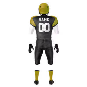 Uniforme de Jugador de Fútbol Americano con Protección, Jersey y Pantalones Transpirables de Manga Corta Personalizables - Product Image 3