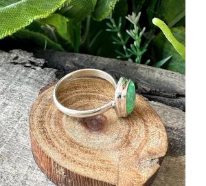 Green Opal <b>Ring</b> Handmade in 925 Sterling Silver Wello Opal <b>Statement</b> <b>Ring</b> for Women Solid Silver Jewelry Elegant - Product Image 4