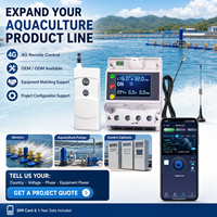 Équipement d'aquaculture 4G, télécommande AC 75-400V jusqu'à 10kW, commutateur via application mobile pour aérateurs et pompes HT-2401G