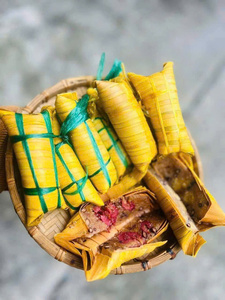 Gâteau à la banane vietnamien surgelé de haute qualité avec feuille de coco / Spécial Fêtes, Durée de conservation de 6 mois, Marque Viet Delta - Product Image 1