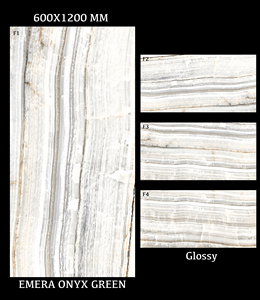 Diseño de suelo de mármol Baldosas de porcelana 600X1200mm Baldosa esmaltada pulida de alto brillo para Baño - Product Image 3