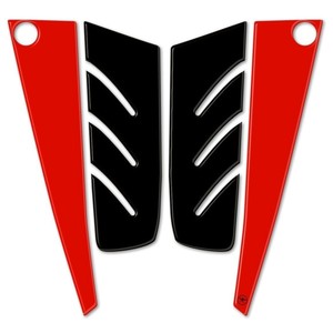 Juego de pegatinas de resina 3D para YAMAHA T Max 2012-16, calcomanías delanteras para motocicleta PEDANA TMAX 530 - Product Image 1