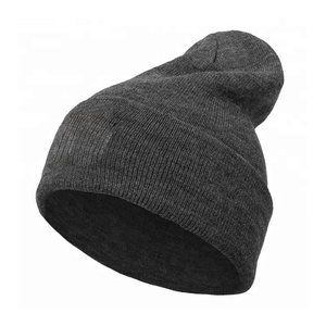 Gorro de punto de invierno Unisex 100% gorro de pescador de lana logotipo personalizado diseño de fabricante de alta calidad imagen de escena de playa de moda caliente - Product Image 1